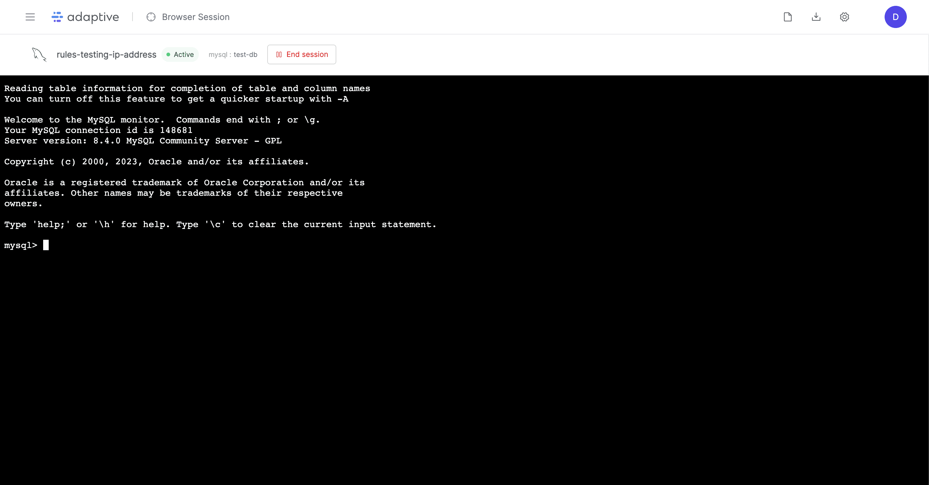 Web CLI - Adaptive Docs