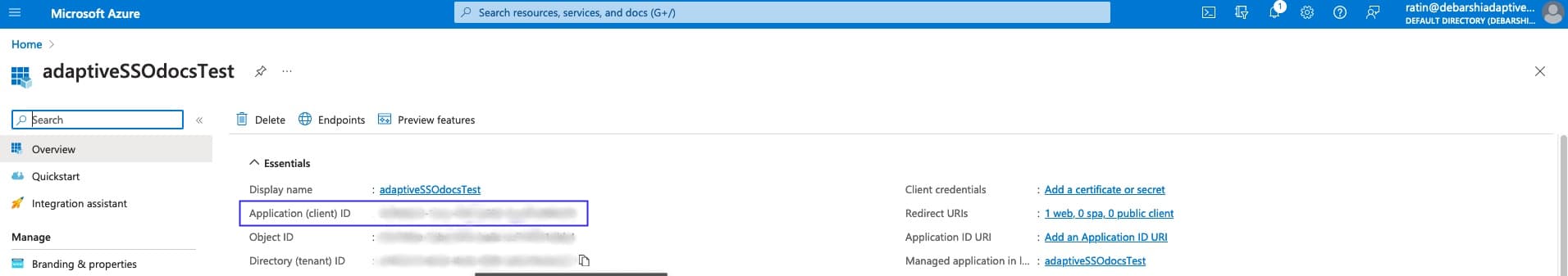 Documentation | Azure Active Directory - Adaptive Docs
