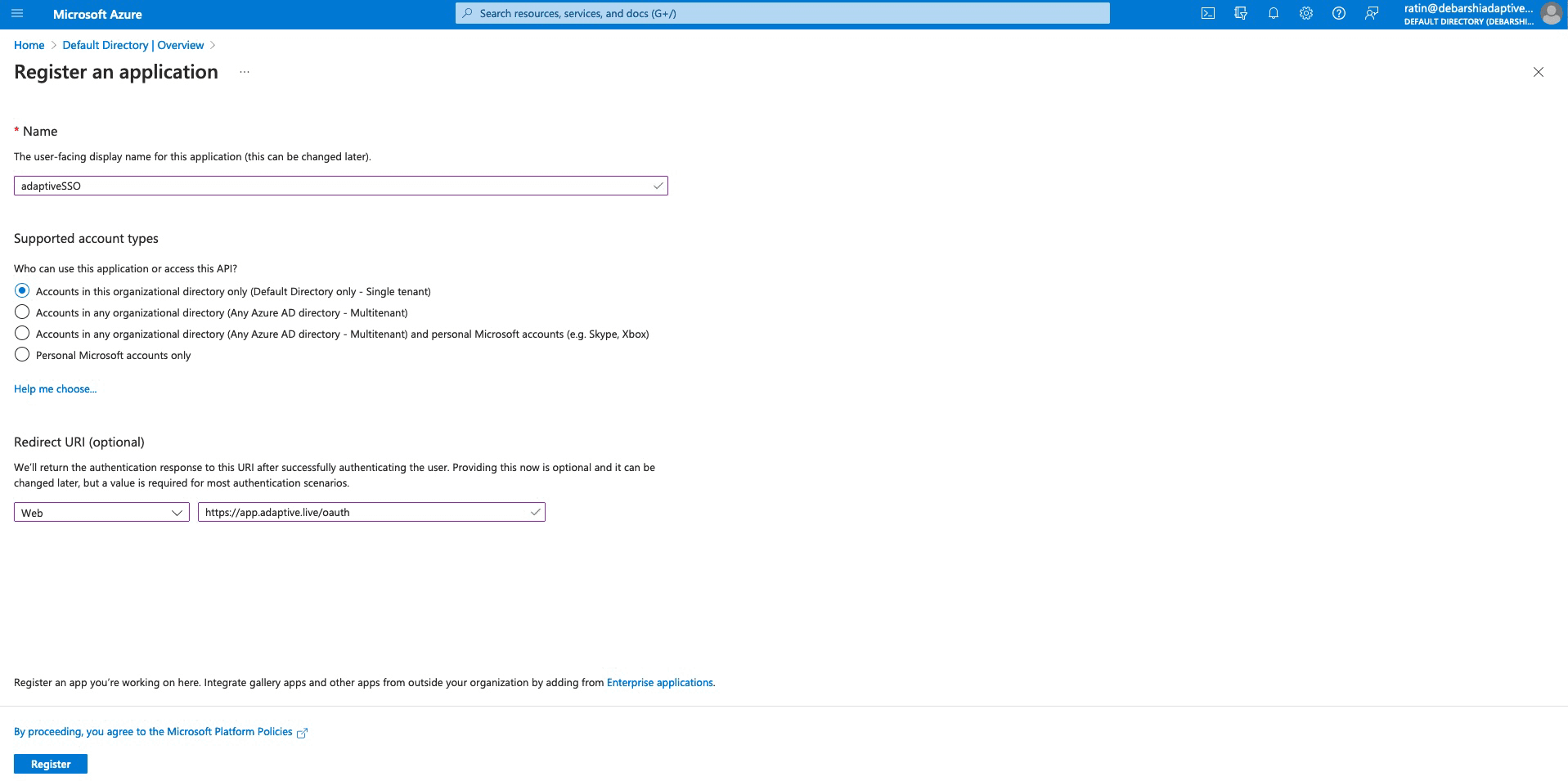 Documentation | Azure Active Directory - Adaptive Docs
