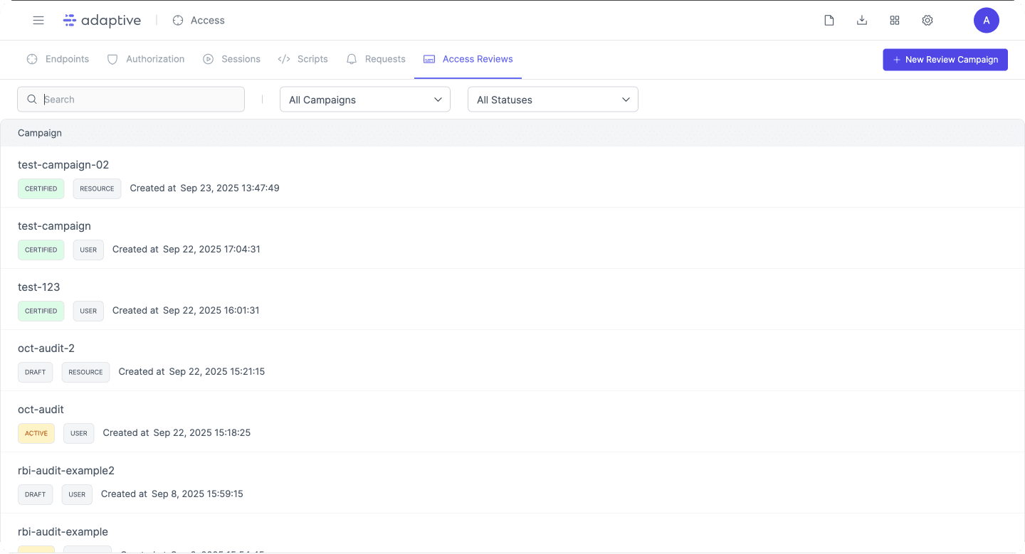 Access Reviews - Adaptive Docs