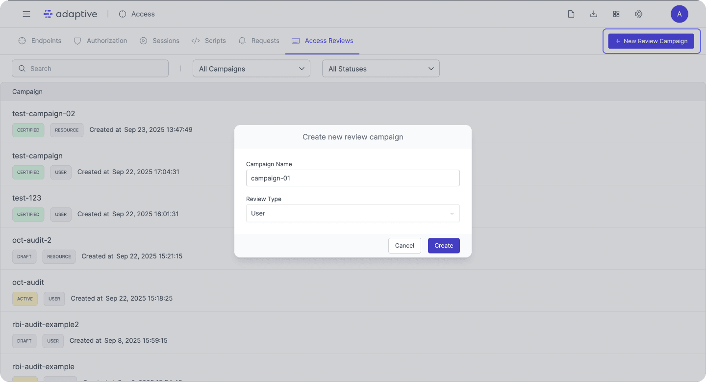 Access Reviews - Adaptive Docs
