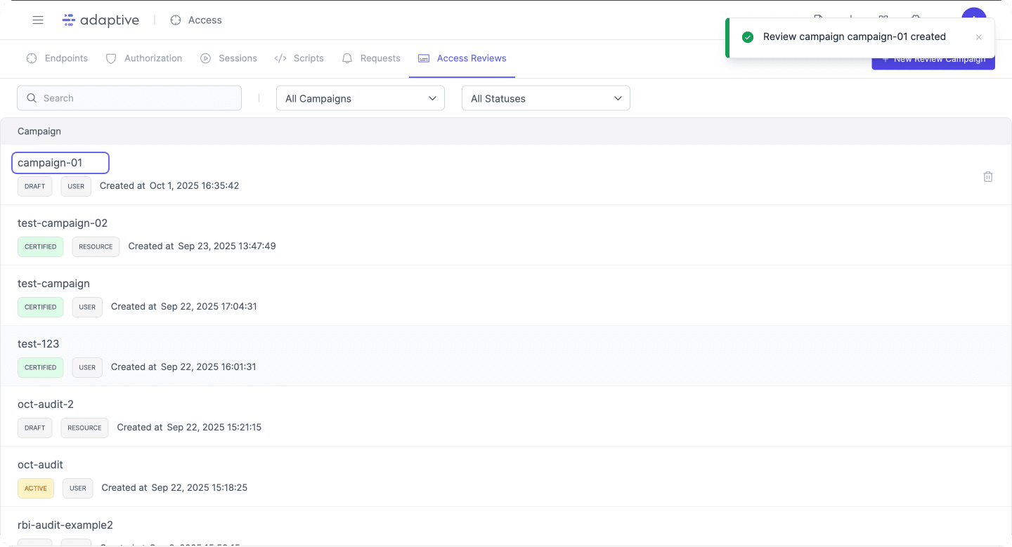 Access Reviews - Adaptive Docs