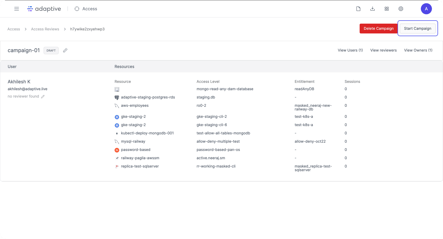 Access Reviews - Adaptive Docs
