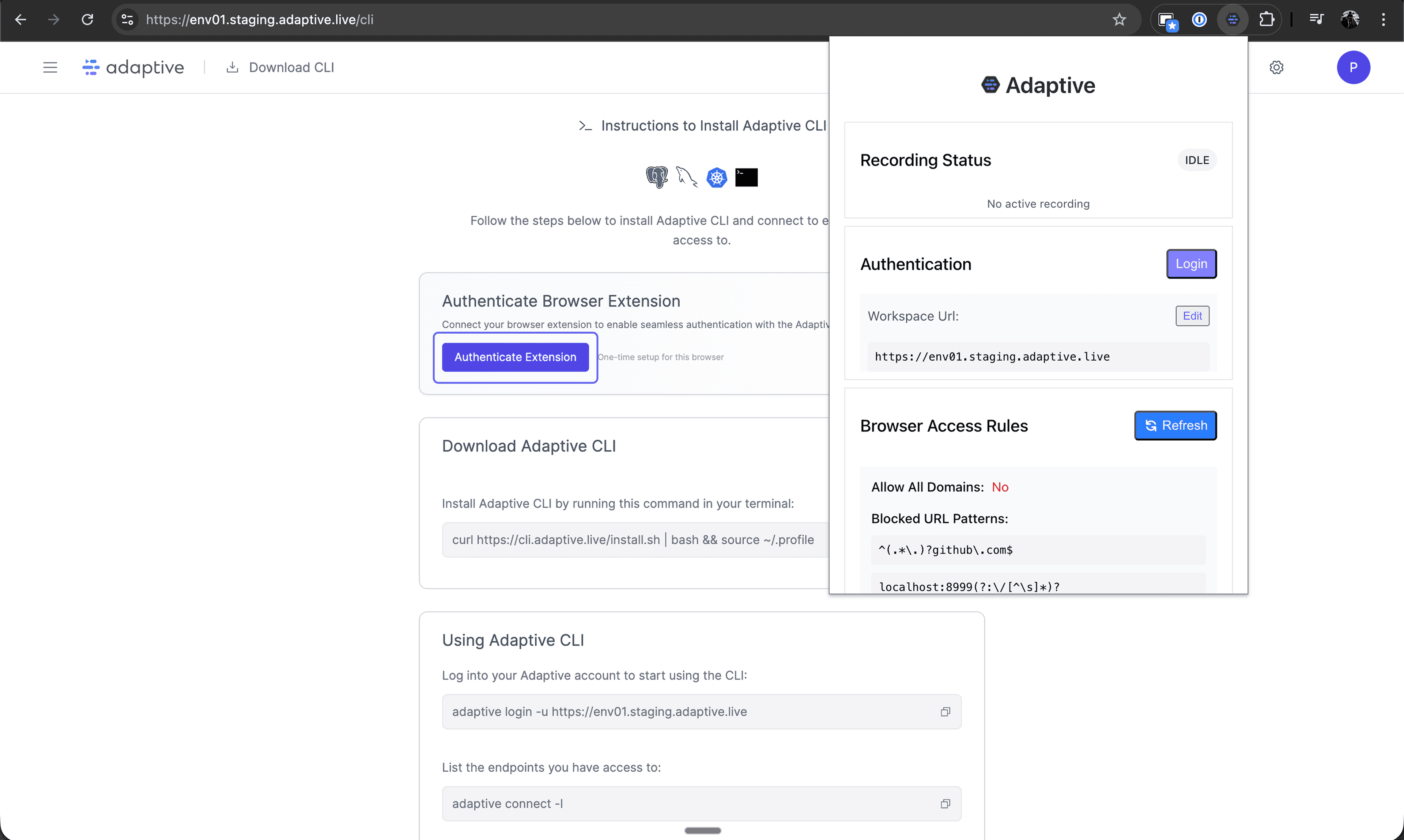 Browser Access - Adaptive Docs